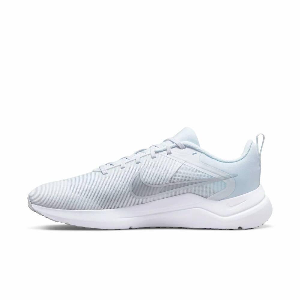 NEW NIKE unisex downshifter 12 running shoe in white/pure platnum white